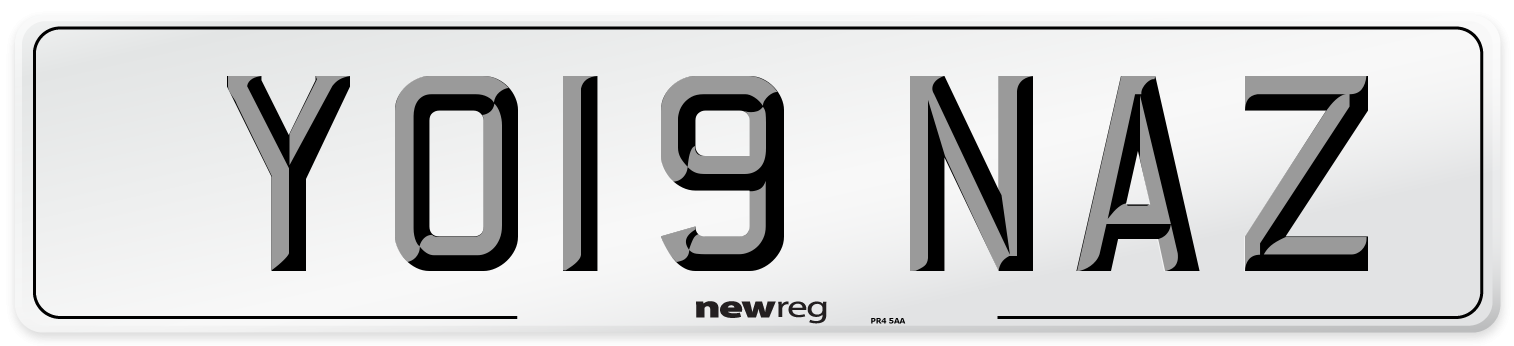 YO19 NAZ Number Plate from New Reg